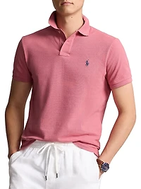 Basic Mesh Knit Polo Shirt