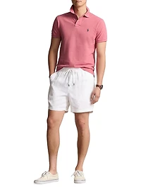 Basic Mesh Knit Polo Shirt