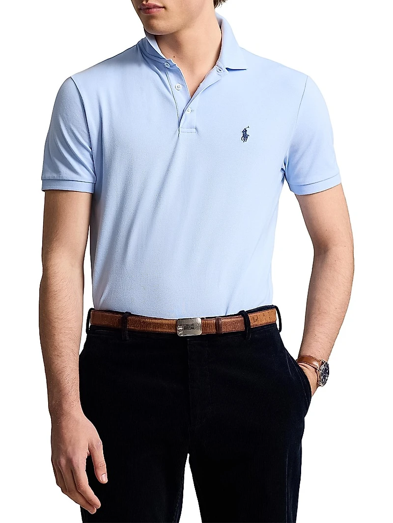 Stretch Mesh Polo Shirt
