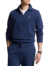 Loopback Terry Half-Zip Pullover