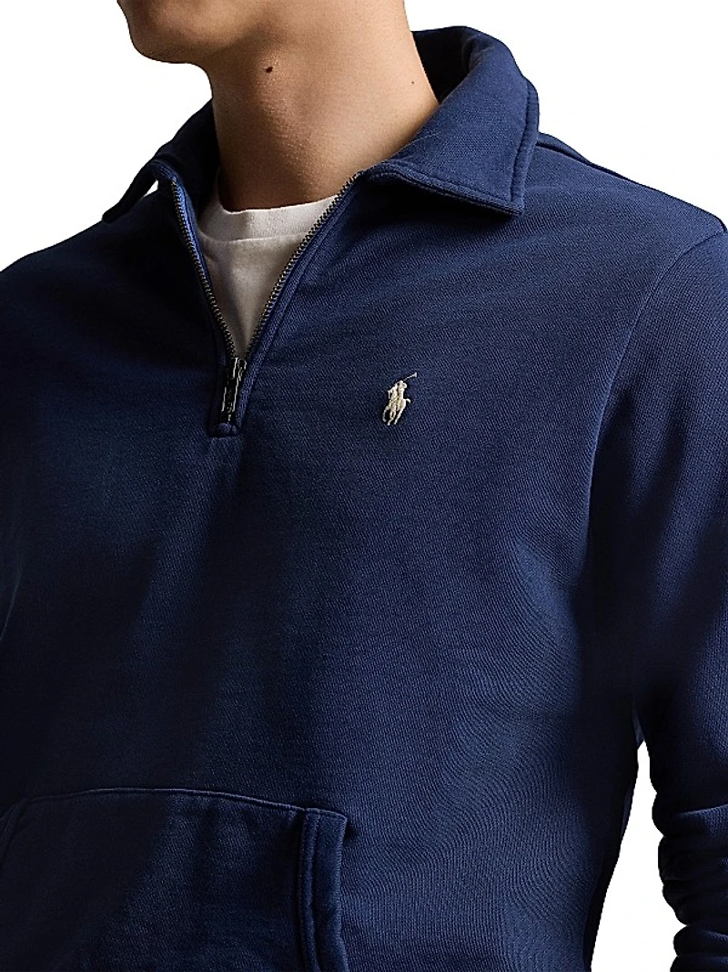 Loopback Terry Half-Zip Pullover