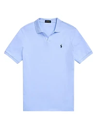 Stretch Mesh Johnny Collar Polo Shirt