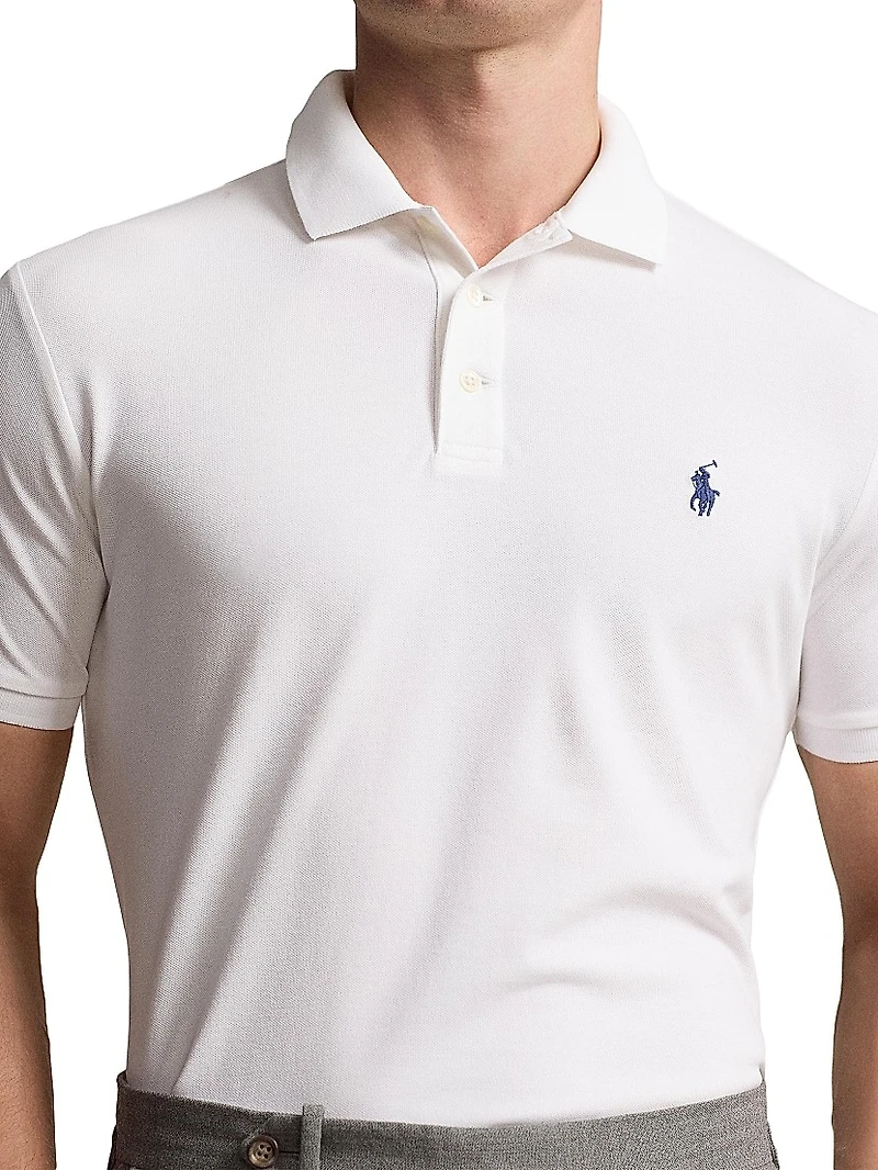 Stretch Mesh Polo Shirt