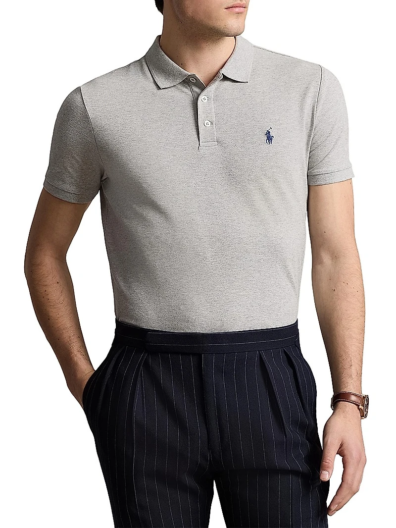 Stretch Cotton-Blend Polo Shirt