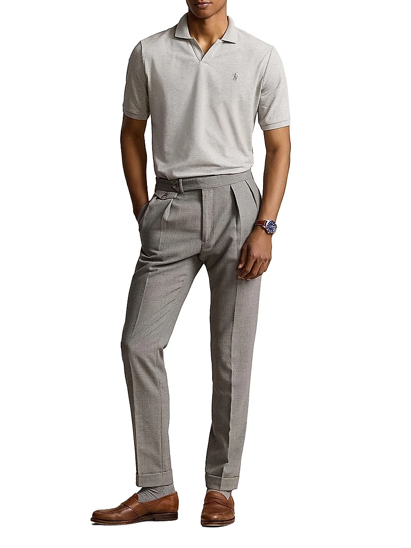 Stretch Cotton-Blend Polo Shirt
