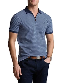 Stretch-Mesh Polo Shirt