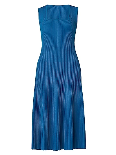 Adley Rib-Knit Midi-Dress