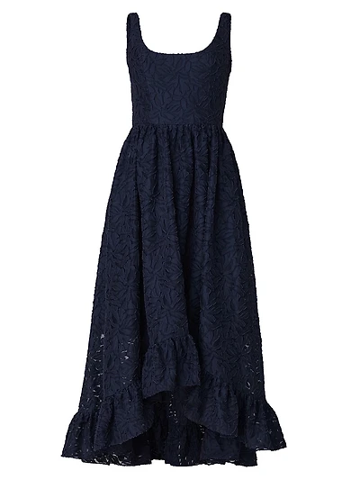 Neela Floral Squareneck Maxi Dress