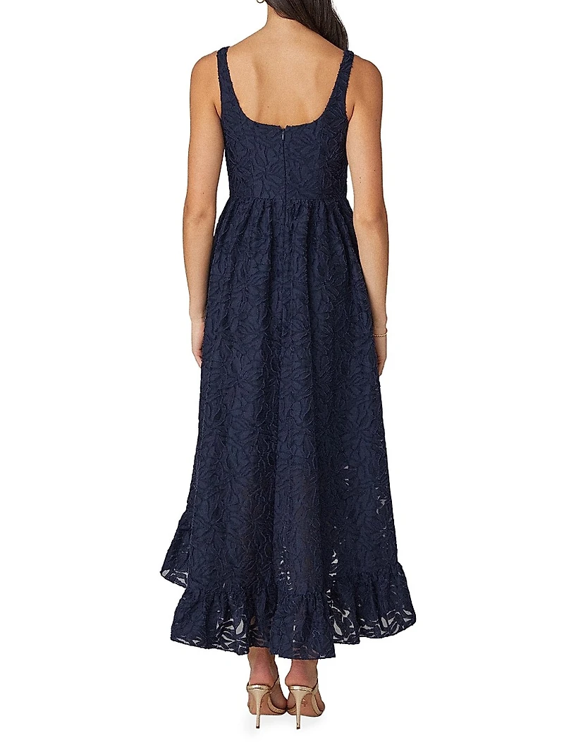 Neela Floral Squareneck Maxi Dress