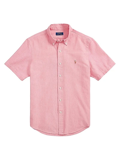Classic Oxford Short-Sleeve Sport Shirt