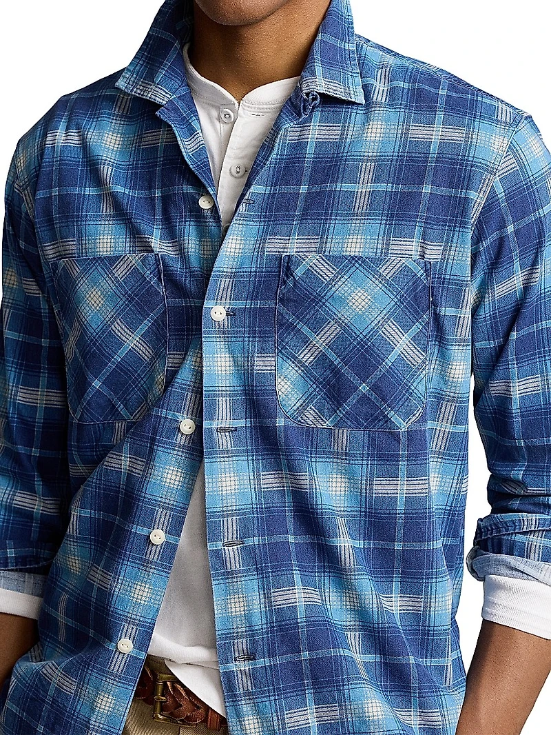 Printed Flannel Sport Shirt
