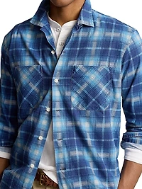 Printed Flannel Sport Shirt