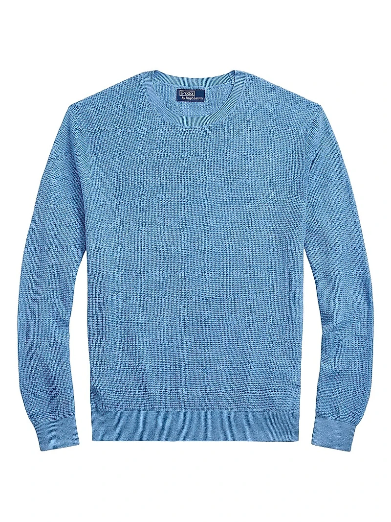 Linen Knit Crewneck Sweater
