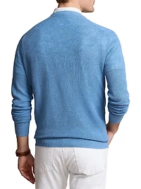 Linen Knit Crewneck Sweater