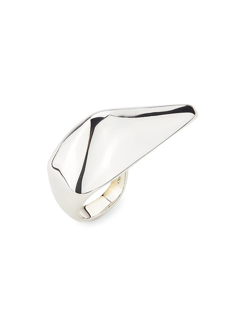 Silvertone Claw Ring