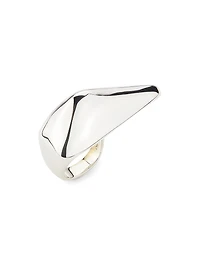 Silvertone Claw Ring