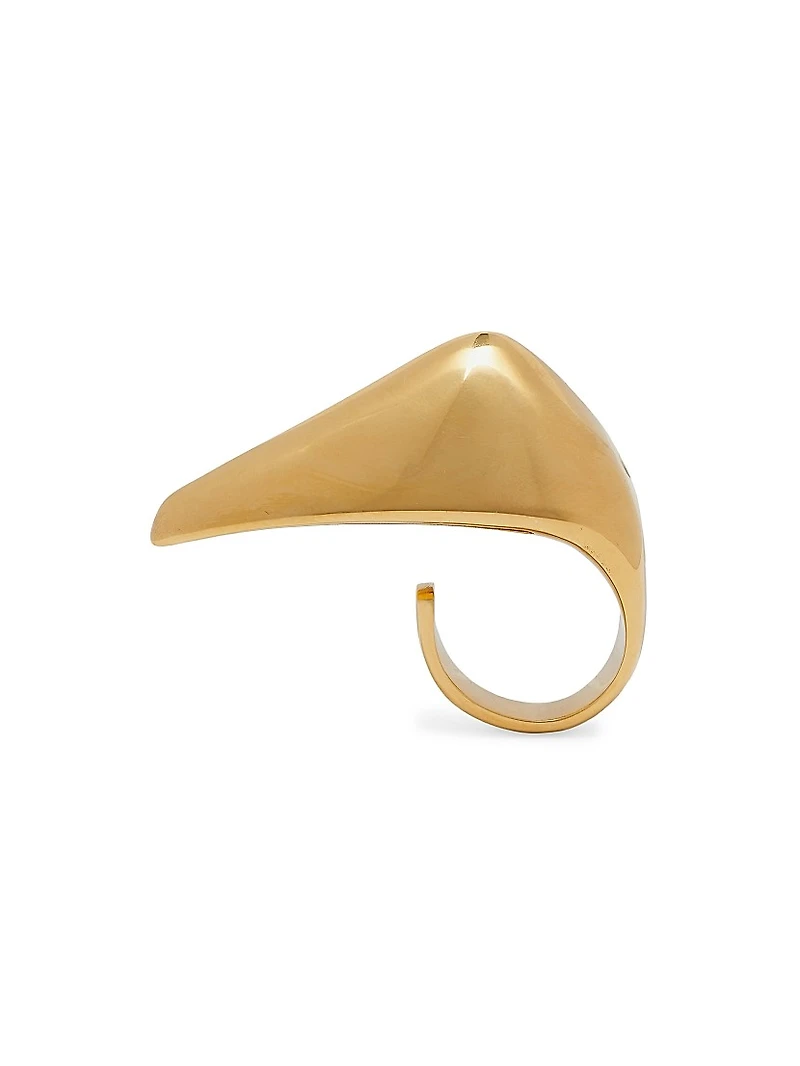 Goldtone Claw Ring