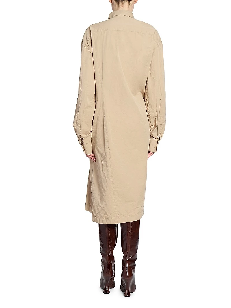 Delicks Cotton Gathered Shirtdress