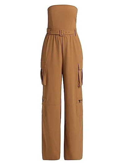 Sachiko Strapless Cargo Jumpsuit