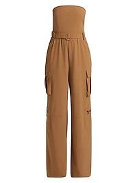 Sachiko Strapless Cargo Jumpsuit