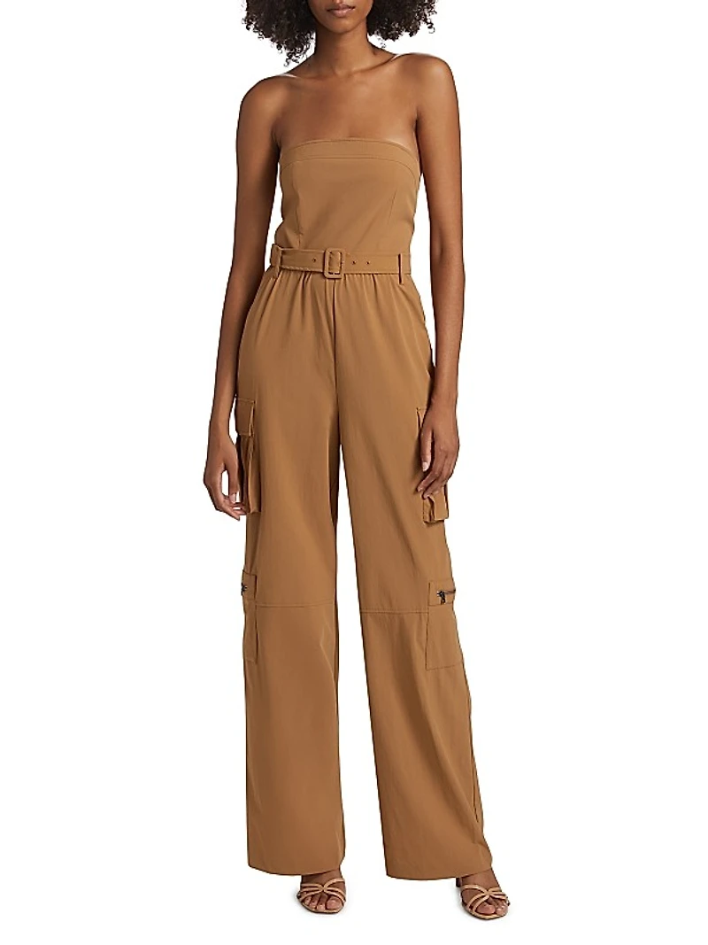 Sachiko Strapless Cargo Jumpsuit