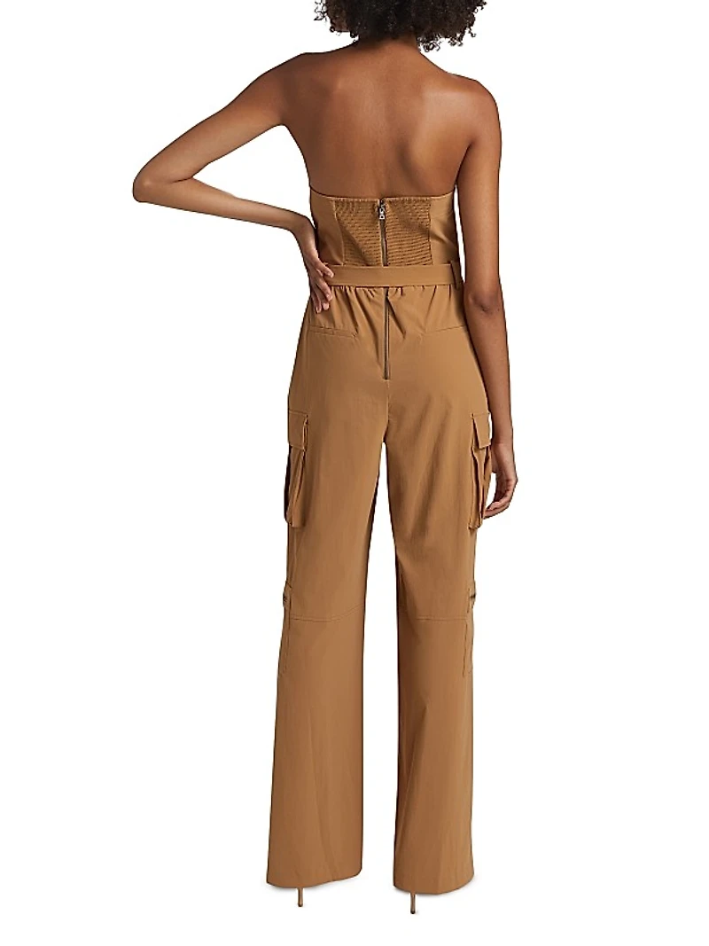 Sachiko Strapless Cargo Jumpsuit