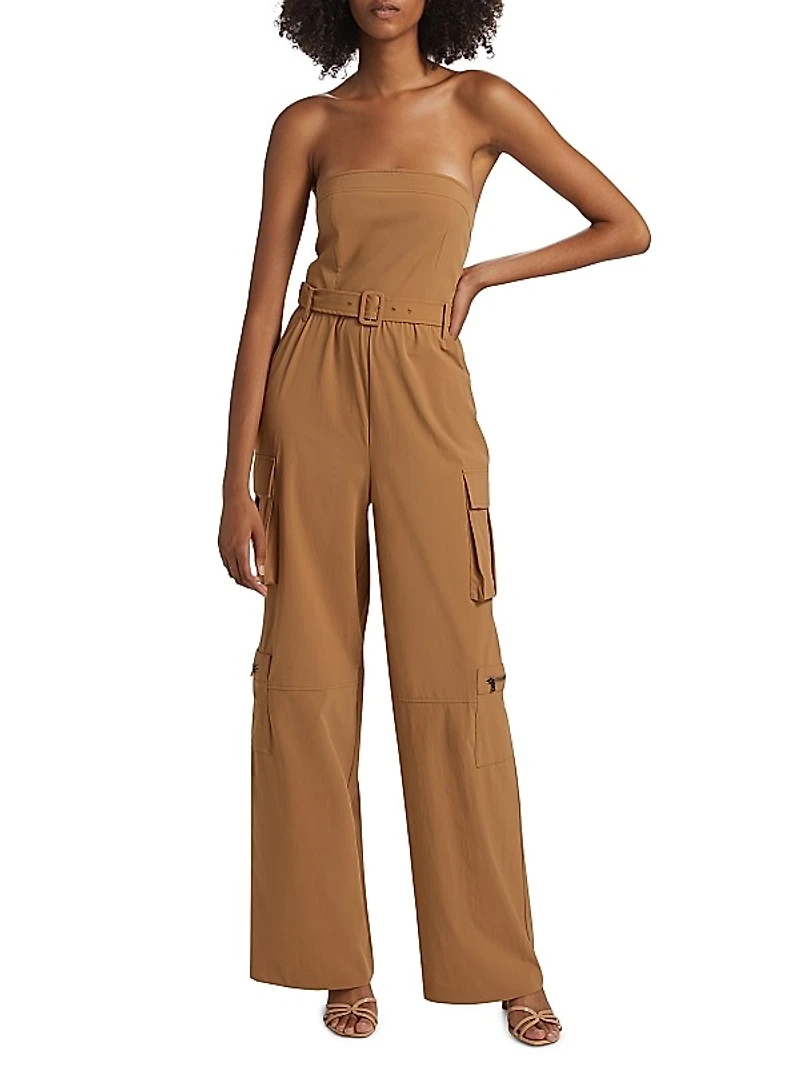 Sachiko Strapless Cargo Jumpsuit