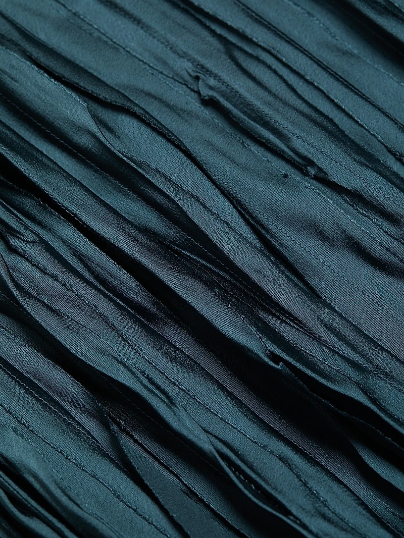 Crushed Bias Strip Tank Dress