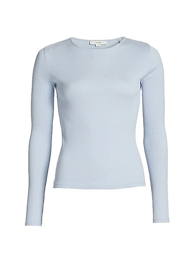 Rib-Knit Cotton Tee