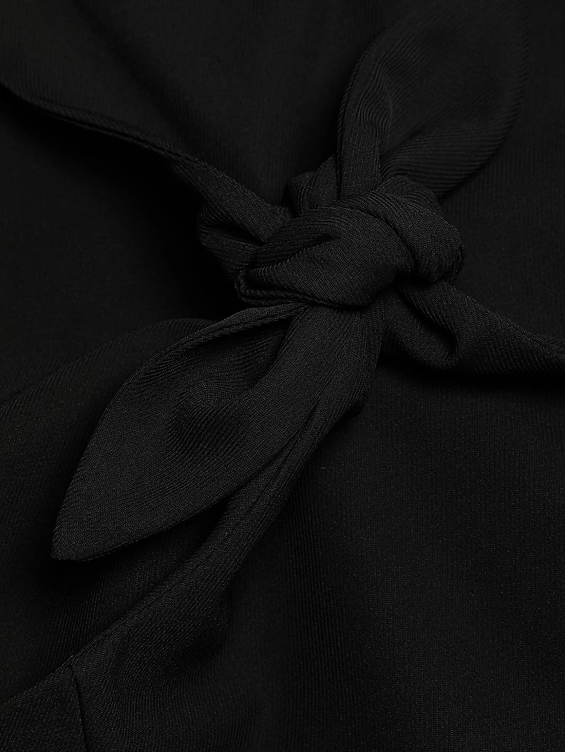 Twill Suiting Vest Minidress