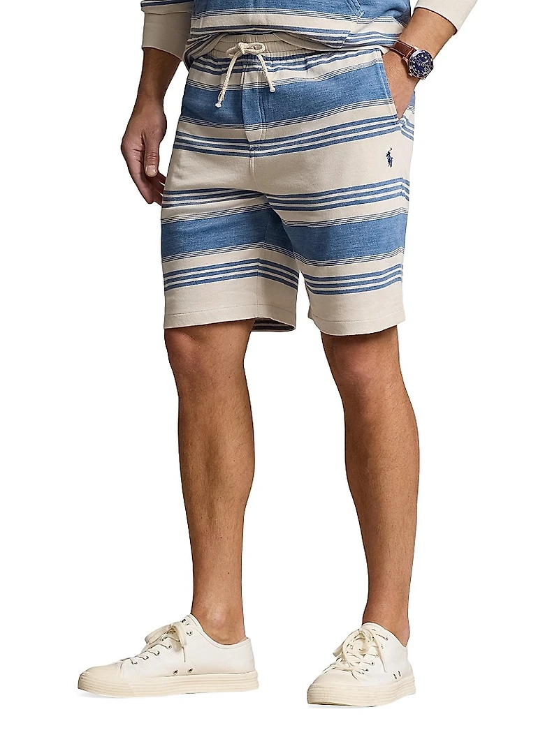 Striped Cotton Shorts