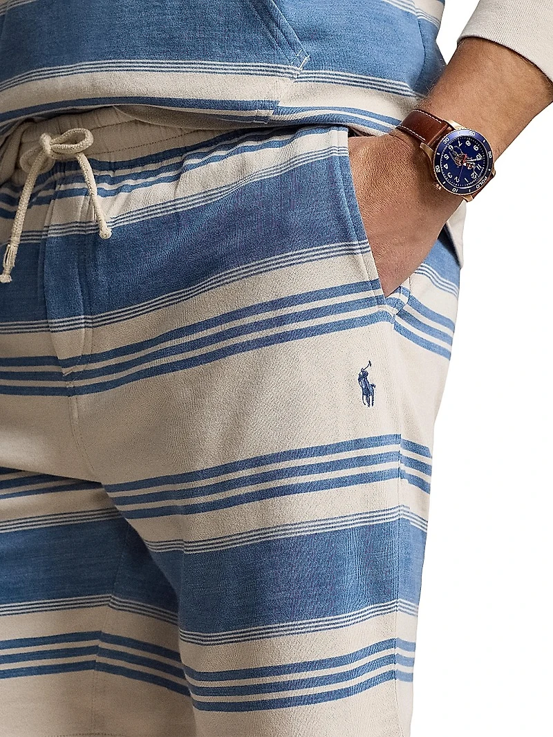 Striped Cotton Shorts