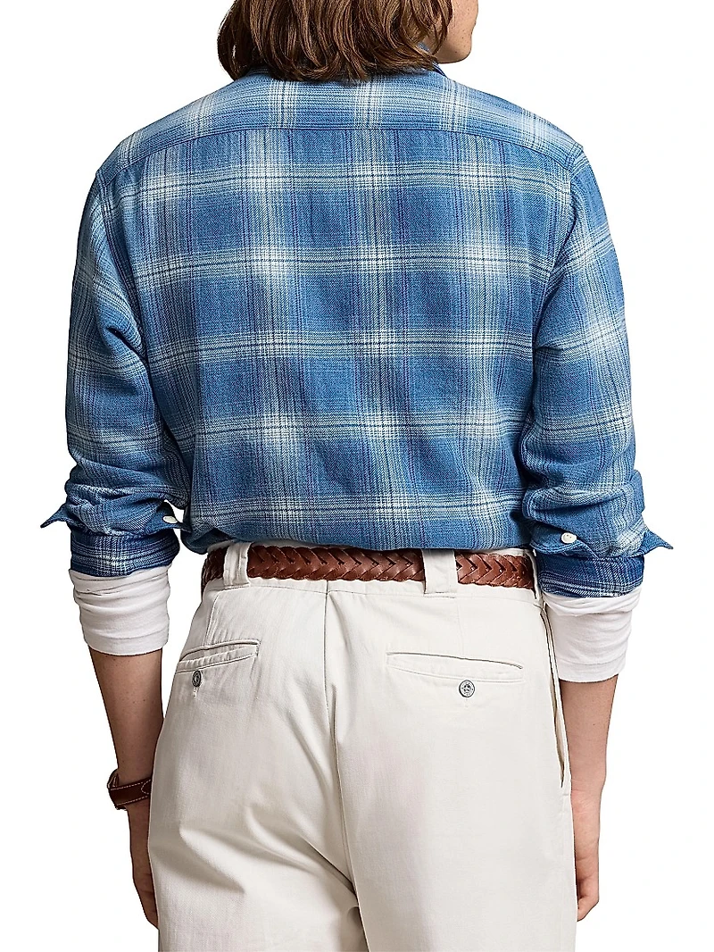 Check Long-Sleeve Sport Shirt