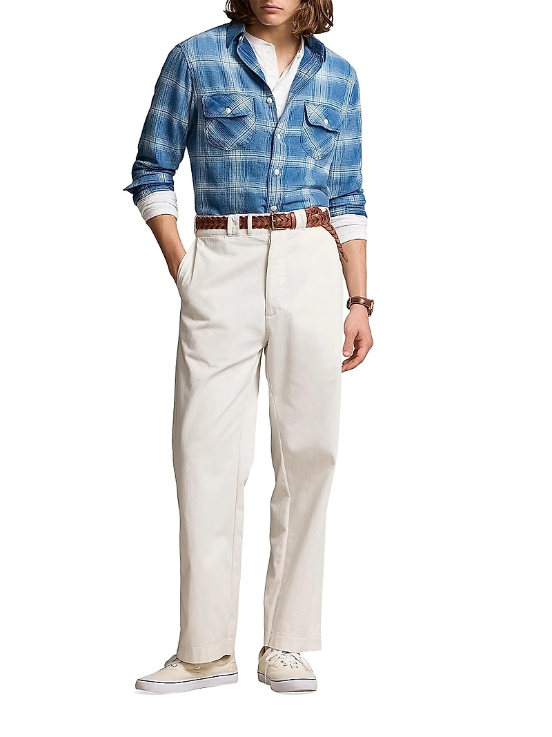 Check Long-Sleeve Sport Shirt