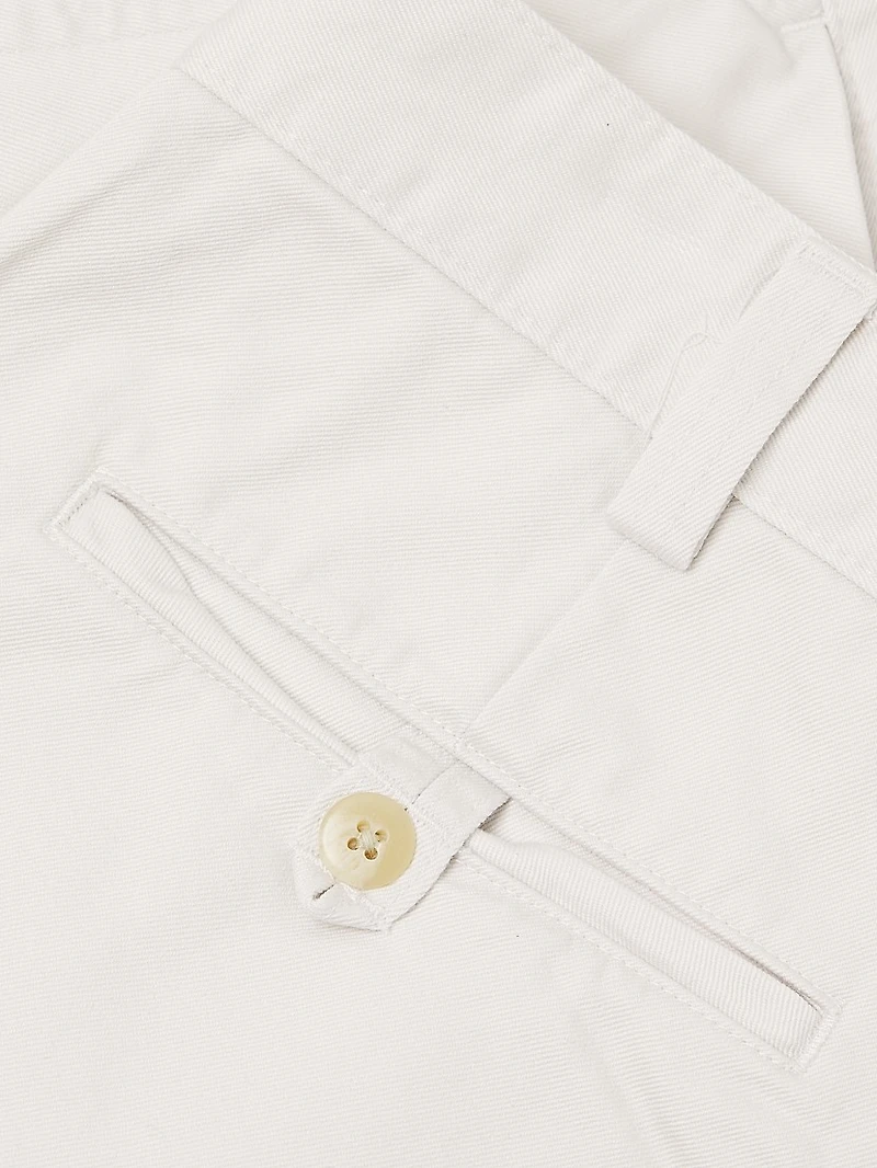 Cotton Flat-Front Shorts