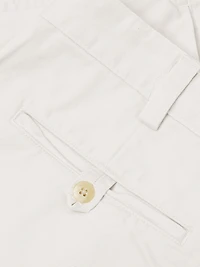 Cotton Flat-Front Shorts