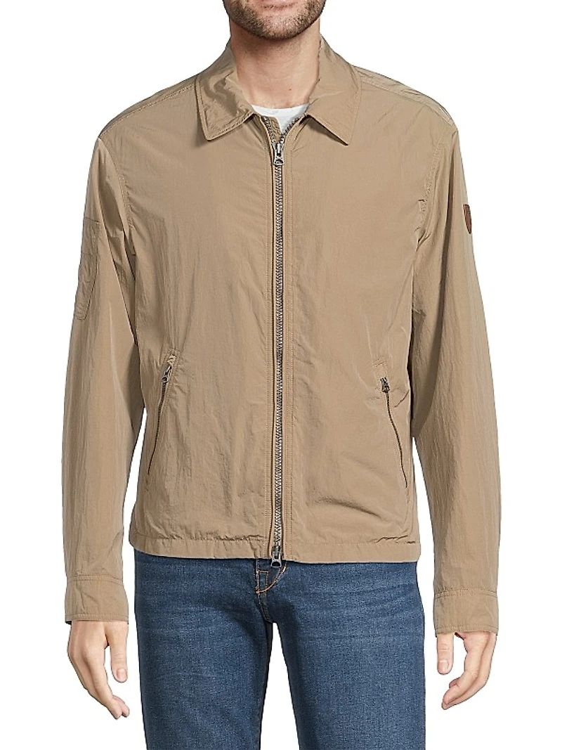 Woven Zip-Front Jacket