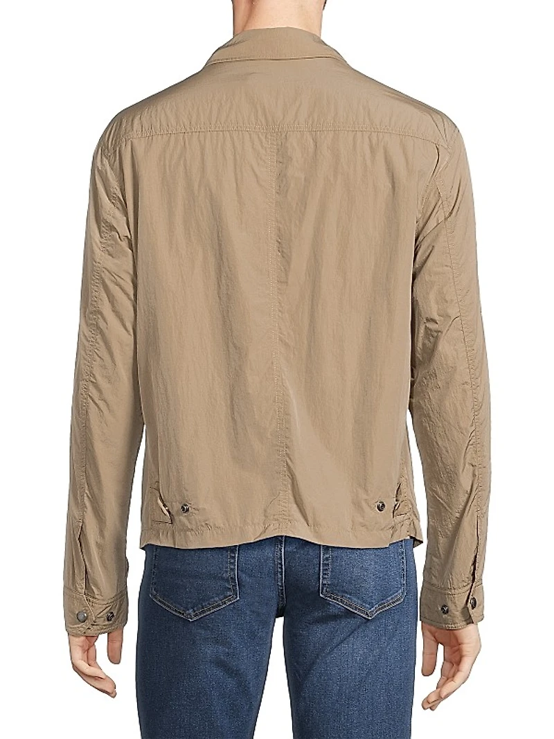 Woven Zip-Front Jacket