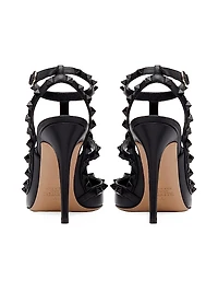 Rockstud Ankle Strap Pumps 100MM