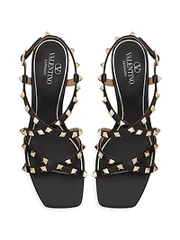 Rockstud Calfskin Sandals 60MM