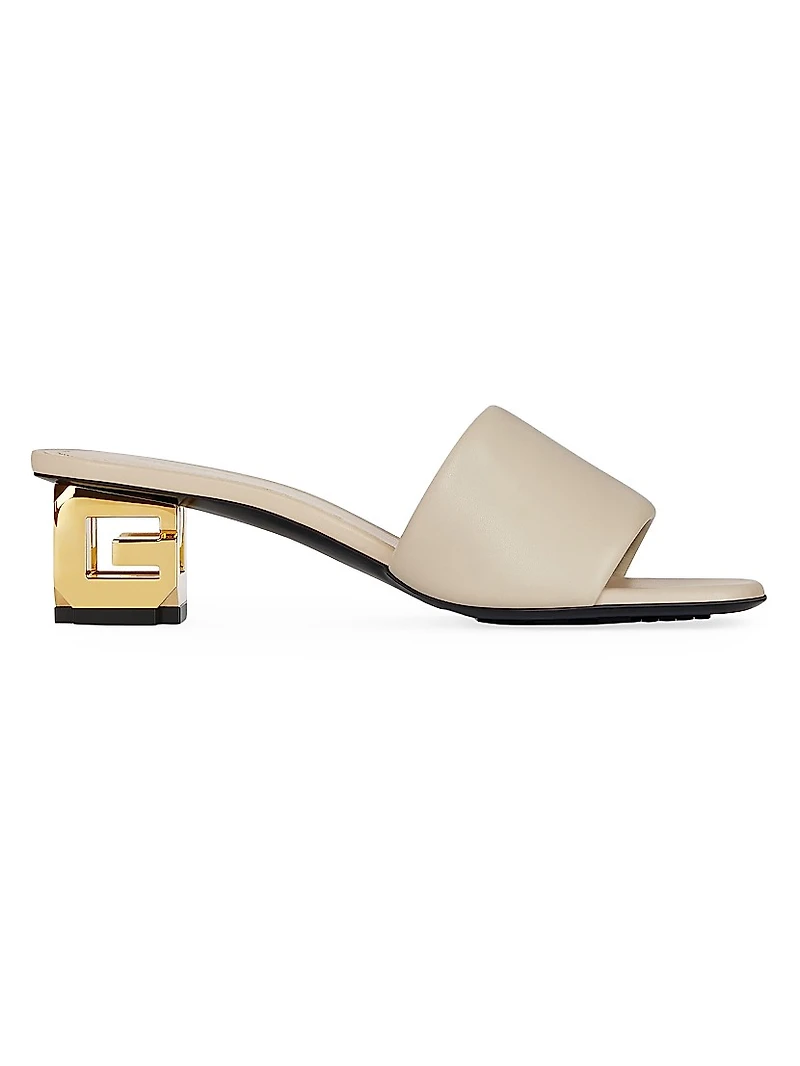 G Cube Mules in Leather
