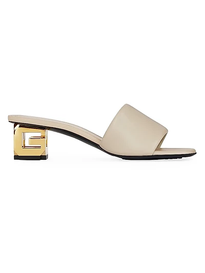G Cube Mules in Leather