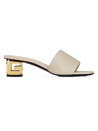 G Cube Mules in Leather