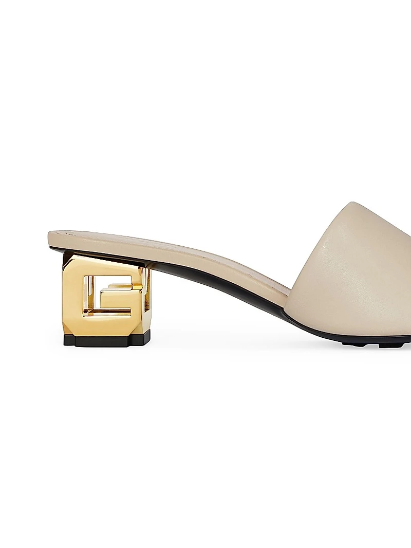G Cube Mules in Leather