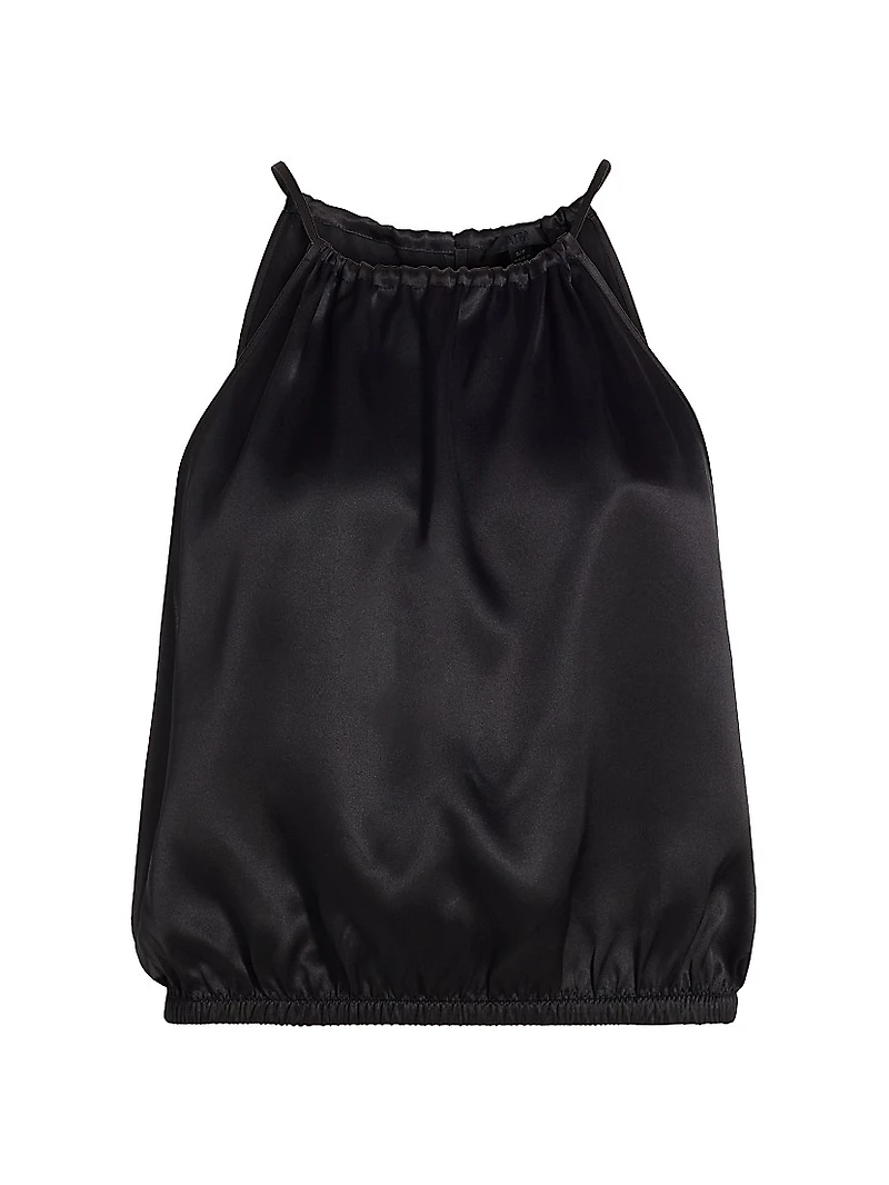 Silk Charmeuse Halter Top