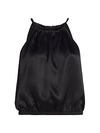 Silk Charmeuse Halter Top