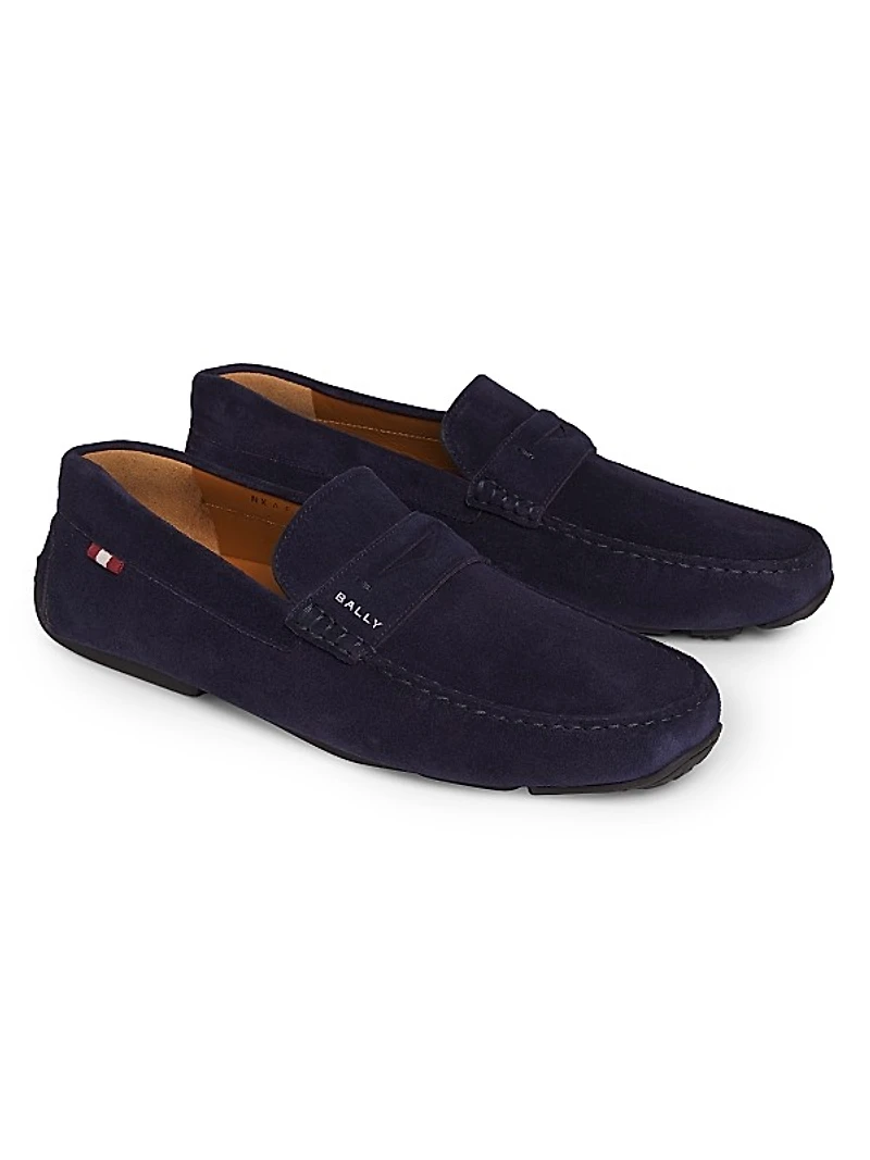 Palven Suede Penny Loafers
