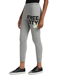 Logo Cotton Crop Sweatpants