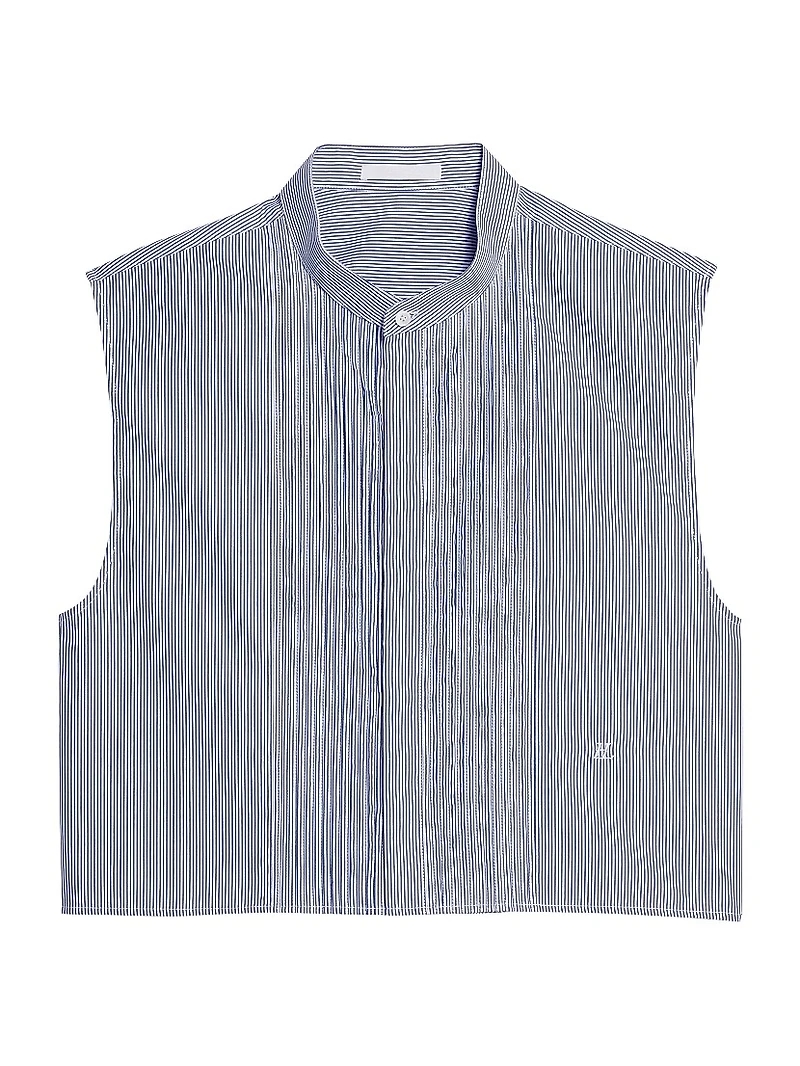 Pinstripe Sleeveless Shirt