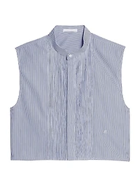 Pinstripe Sleeveless Shirt